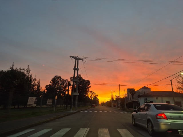 Aunque sea por unos instantes, Febo se asom� por Olavarr�a